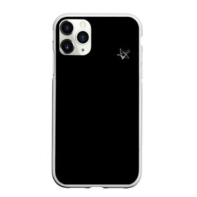 Чехол для iPhone 11 Pro Max матовый с принтом Star в Новосибирске, Силикон |  | Тематика изображения на принте: звезда | модный | пентаграмма | перевернутая | символ | черный