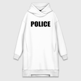 Платье-худи хлопок с принтом Police в Новосибирске,  |  | police | мвд | милиция | оперуполномоченный | патруль | правоохранительный орган | россии | рф | силовые структуры
