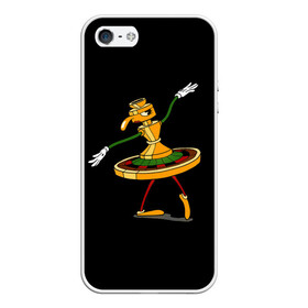 Чехол для iPhone 5/5S матовый с принтом Cuphead в Новосибирске, Силикон | Область печати: задняя сторона чехла, без боковых панелей | cuphead | босс | рулетка