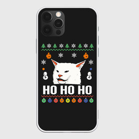 Чехол для iPhone 12 Pro Max с принтом Woman Yelling at Cat в Новосибирске, Силикон |  | cat | cats | christmas | mem | meme | memes | new year | xmas | вязаный | женщина | кот | кричит | мем | мемы | на кота | новый год | рождество | свитер