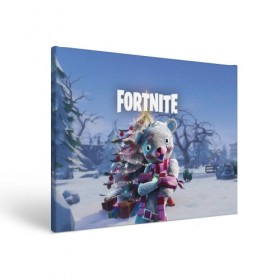 Холст прямоугольный с принтом Fortnite Новогодний в Новосибирске, 100% ПВХ |  | christmas | epic games | fortnite | игры | новый год | рождество | фортнайт