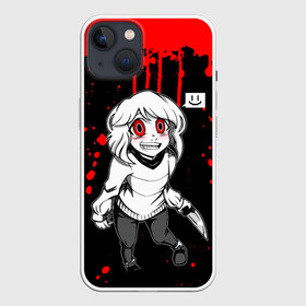 Чехол для iPhone 13 с принтом UNDERTALE в Новосибирске,  |  | chara | frisk | sans | undertale | андертале | андертейл | игра | подземная история | подземная сказка | санс | ундертале | фриск | чара