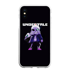 Чехол для iPhone XS Max матовый с принтом UNDERTALE в Новосибирске, Силикон | Область печати: задняя сторона чехла, без боковых панелей | chara | frisk | sans | undertale | андертале | андертейл | игра | подземная история | подземная сказка | санс | ундертале | фриск | чара