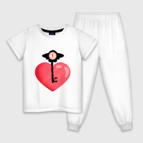 Детская пижама хлопок с принтом ОТЕЛЬ ХАЗБИН в Новосибирске, 100% хлопок |  брюки и футболка прямого кроя, без карманов, на брюках мягкая резинка на поясе и по низу штанин
 | Тематика изображения на принте: 