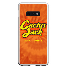 Чехол для Samsung S10E с принтом Cactus Jack в Новосибирске, Силикон | Область печати: задняя сторона чехла, без боковых панелей | Тематика изображения на принте: reeses puffs | travis scott | джэк | кактус | трэвис скотт