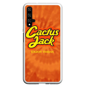 Чехол для Honor 20 с принтом Cactus Jack в Новосибирске, Силикон | Область печати: задняя сторона чехла, без боковых панелей | Тематика изображения на принте: reeses puffs | travis scott | джэк | кактус | трэвис скотт