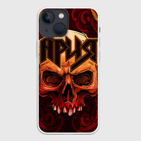 Чехол для iPhone 13 mini с принтом АРИЯ в Новосибирске,  |  | aria | dvd | heavy metal | kipelov | live | m2 | pal | rock | v | ария | группа | кипелов | музыка | рок | русский рок | холстинин