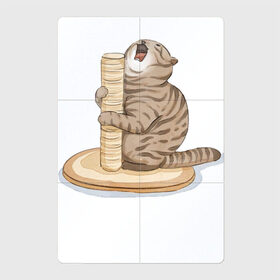 Магнитный плакат 2Х3 с принтом Орущий Кот в Новосибирске, Полимерный материал с магнитным слоем | 6 деталей размером 9*9 см | Тематика изображения на принте: cat | cat meme | интернет | кот | кот кусь | кот мем | котейка | котенок | кошак | мем | мем с котом | мемы с котиками | приколы | удивленный кот мем