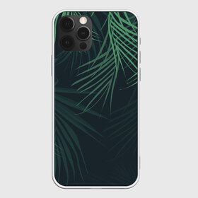 Чехол для iPhone 12 Pro Max с принтом Пальмовый узор в Новосибирске, Силикон |  | Тематика изображения на принте: джунгли | зелёный | лепестки | лепесток | лес | листья | пальма | пальмы | папоротник | салатовый | тропики | черный