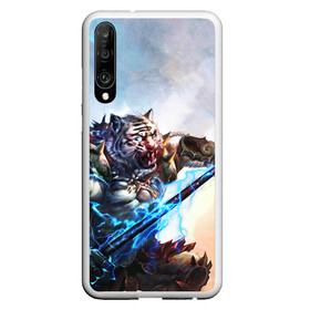 Чехол для Honor P30 с принтом Warrior Zoomorph в Новосибирске, Силикон | Область печати: задняя сторона чехла, без боковых панелей | mmorpg | perfect world | pw | амфибии | воин | древние | друид | жнец | жрец | зооморфы | идеальный мир | лучник | люди | маг | оборотень | паладин | пв | сиды | страж | стрелок | тени | шаман