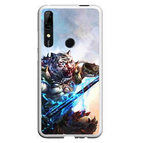 Чехол для Honor P Smart Z с принтом Warrior Zoomorph в Новосибирске, Силикон | Область печати: задняя сторона чехла, без боковых панелей | mmorpg | perfect world | pw | амфибии | воин | древние | друид | жнец | жрец | зооморфы | идеальный мир | лучник | люди | маг | оборотень | паладин | пв | сиды | страж | стрелок | тени | шаман