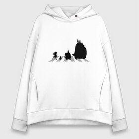 Женское худи Oversize хлопок с принтом Totoro Beatles в Новосибирске, френч-терри — 70% хлопок, 30% полиэстер. Мягкий теплый начес внутри —100% хлопок | боковые карманы, эластичные манжеты и нижняя кромка, капюшон на магнитной кнопке | Тематика изображения на принте: abbey road | beatles | forest | friend | ghibli | japan | keeper | miyazaki | music | nature | neigbor | neighbo | rock | totoro | анимация | аниме | битлз | гибли | друг | животные | лес | любовь | милый | мир | миядзаки | музыка | мульт | мультфильм | п