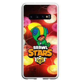 Чехол для Samsung Galaxy S10 с принтом BRAWL STARS НОВОГОДНИЙ в Новосибирске, Силикон | Область печати: задняя сторона чехла, без боковых панелей | Тематика изображения на принте: 