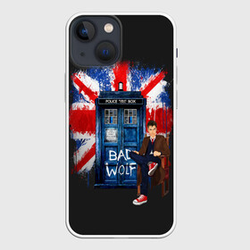 Чехол для iPhone 13 mini с принтом Doctor Who в Новосибирске,  |  | bbc | dimension | dr who | jenna coleman | jodie whittaker | matt smith | relative | resolution | space | tardis | the doctor | time | галлифрей | джоди уиттакер | доктор кто | тардис