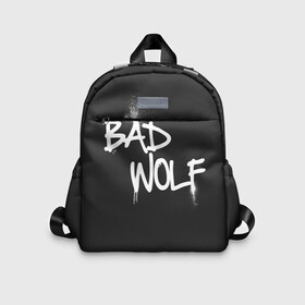 Детский рюкзак 3D с принтом Bad wolf в Новосибирске, 100% полиэстер | лямки с регулируемой длиной, сверху петелька, чтобы рюкзак можно было повесить на вешалку. Основное отделение закрывается на молнию, как и внешний карман. Внутри дополнительный карман. По бокам два дополнительных кармашка | Тематика изображения на принте: bbc | dimension | dr who | jenna coleman | jodie whittaker | matt smith | relative | resolution | space | tardis | the doctor | time | галлифрей | джоди уиттакер | доктор кто | тардис