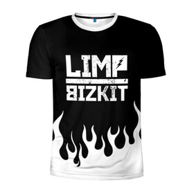 Мужская футболка 3D спортивная с принтом Limp Bizkit в Новосибирске, 100% полиэстер с улучшенными характеристиками | приталенный силуэт, круглая горловина, широкие плечи, сужается к линии бедра | bizkit | limp | limp bizkit | music | rock | бизкиты | лимп бизкит | лимпы | липкие письки | музыка | рок