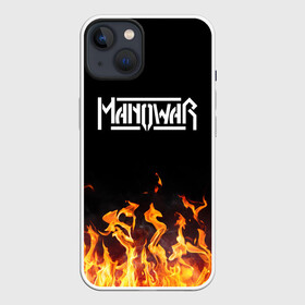 Чехол для iPhone 13 с принтом Manowar в Новосибирске,  |  | man of war | manowar | music | rock | мановар | музыка | рок