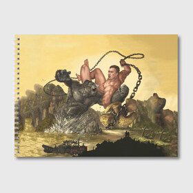 Альбом для рисования с принтом Aniki Fight Art в Новосибирске, 100% бумага
 | матовая бумага, плотность 200 мг. | Тематика изображения на принте: aniki | aquarell | art | billy | billy herrington | gachi | gachimuchi | van | акварель | аники | арт | вэн | гачи | гачибасс | гачимучи