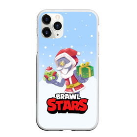 Чехол для iPhone 11 Pro Max матовый с принтом Brawl Stars Christmas Barley в Новосибирске, Силикон |  | Тематика изображения на принте: bo | brawl | brock | bull | colt | dynamike | elprimo | jessie | leon | moba | nita | shelly | stars | бо | брок | булл | джесси | динамайк | кольт | леон | нита | шелли | эльпримо