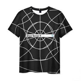 Мужская футболка 3D с принтом Darknet в Новосибирске, 100% полиэфир | прямой крой, круглый вырез горловины, длина до линии бедер | darknet | internet | memes | даркнет | интернет | мемы