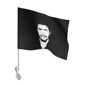 Флаг для автомобиля с принтом Че Гевара в Новосибирске, 100% полиэстер | Размер: 30*21 см | che | cuba | guevara | revolution | бунтарь | коммунизм | куба | революция | свобода | советский | союз | ссср | че гевара