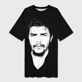 Платье-футболка 3D с принтом Че Гевара в Новосибирске,  |  | che | cuba | guevara | revolution | бунтарь | коммунизм | куба | революция | свобода | советский | союз | ссср | че гевара