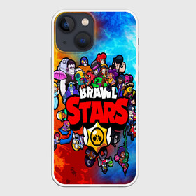 Чехол для iPhone 13 mini с принтом BrawlStars All heroes в Новосибирске,  |  | brawlstars | leon | битваогней | бравлстарc | игра | игры | леон | мультик