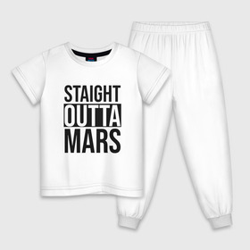 Детская пижама хлопок с принтом Прямиком с Марса в Новосибирске, 100% хлопок |  брюки и футболка прямого кроя, без карманов, на брюках мягкая резинка на поясе и по низу штанин
 | Тематика изображения на принте: earth | mars | moon | nasa | space | астронавт | гагарин | галактика | земля | инопланетянин | комета | космонавт | космос | красный | луна | марс | марсианин | метеорит | наса | нло | планета | пришелец | ракета