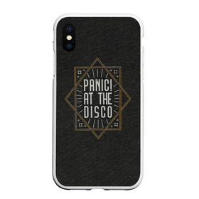 Чехол для iPhone XS Max матовый с принтом Panic at the disco в Новосибирске, Силикон | Область печати: задняя сторона чехла, без боковых панелей | panic | panic at the disco | pop | pop rock | rock | брендон ури | паника | паника на дискотеке | поп | поп рок | пэники | рок | рокер