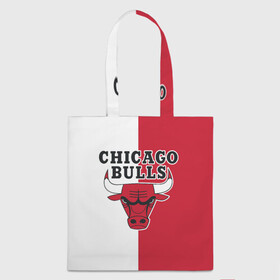 Шоппер 3D с принтом CHICAGO BULLS в Новосибирске, 100% полиэстер | Плотность: 200 г/м2; Размер: 34×35 см; Высота лямок: 30 см | bulls | chicago | chicago bulls | nba | red bulls | usa | америка | быки | нба | сша | чикаго буллс