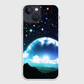 Чехол для iPhone 13 mini с принтом ЛУНА в Новосибирске,  |  | galaxy | nasa | nebula | space | star | абстракция | вселенная | галактика | звезда | звезды | космический | наса | планеты