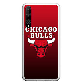 Чехол для Honor P30 с принтом CHICAGO BULLS в Новосибирске, Силикон | Область печати: задняя сторона чехла, без боковых панелей | bulls | chicago | chicago bulls | nba | red bulls | usa | америка | быки | нба | сша | чикаго буллс