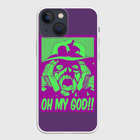 Чехол для iPhone 13 mini с принтом Oh my good в Новосибирске,  |  | aureo | battle tendency | blood | crusaders | dio | giorno | giovanna | golden | jjba | jojo memes | jojos | jotaro | manga | phantom | stardust | vento aureo | wind | джо джо | манга