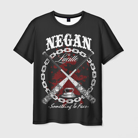 Мужская футболка 3D с принтом The Walking Dead Negan в Новосибирске, 100% полиэфир | прямой крой, круглый вырез горловины, длина до линии бедер | amc | carol | daryl | dixon | michonne | negan | reaction | rick | season 10 | twd | zombies | диксон | дэрил | зомби | мертвецы | мишонн | неган | реакция | рик | ходячие