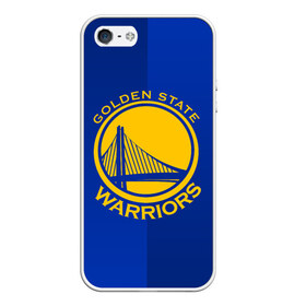 Чехол для iPhone 5/5S матовый с принтом GOLDEN STATE WARRIORS в Новосибирске, Силикон | Область печати: задняя сторона чехла, без боковых панелей | golden state | golden state warriors | gsw | nba | usa | америка | голден стэйт уорриорз | гсв | нба | сша