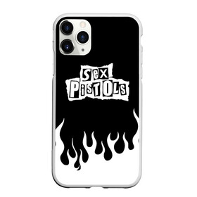 Чехол для iPhone 11 Pro матовый с принтом Sex Pistols в Новосибирске, Силикон |  | music | rock | музыка | пистолс | рок