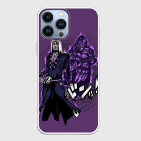 Чехол для iPhone 13 Pro Max с принтом JoJo Bizarre Adventure в Новосибирске,  |  | Тематика изображения на принте: aureo | battle tendency | blood | crusaders | dio | giorno | giovanna | golden | jjba | jojo memes | jojos | jotaro | manga | phantom | stardust | vento aureo | wind | джо джо | манга