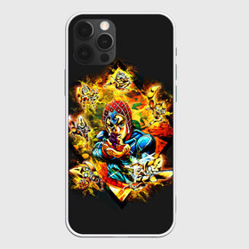 Чехол для iPhone 12 Pro Max с принтом JoJo Bizarre Adventure в Новосибирске, Силикон |  | aureo | battle tendency | blood | crusaders | dio | giorno | giovanna | golden | jjba | jojo memes | jojos | jotaro | manga | phantom | stardust | vento aureo | wind | джо джо | манга