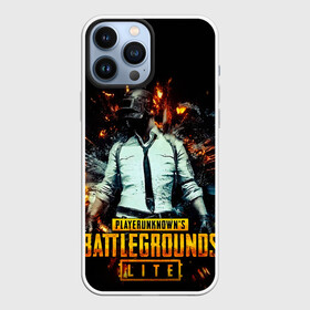 Чехол для iPhone 13 Pro Max с принтом PUBG Lite в Новосибирске,  |  | Тематика изображения на принте: battle royale | battlegrounds | chicken | dinner | game | playerunknown’s | pubg | pubg lite | winner | боевик | война | игра | игры | королевская битва | оружие | пабг | пабг лайт | шутеры