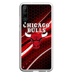 Чехол для Honor P30 с принтом CHICAGO BULLS в Новосибирске, Силикон | Область печати: задняя сторона чехла, без боковых панелей | bulls | chicago | chicago bulls | nba | red bulls | usa | америка | быки | нба | сша | чикаго буллс