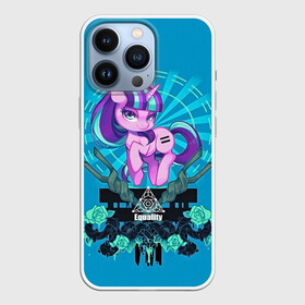 Чехол для iPhone 13 Pro с принтом Мой маленький пони в Новосибирске,  |  | applejack | little | magic | mlp | my | pinkie pie | pony | rainbow dash | rarity | twilight | дракон | дружба | единорог | искорка | пони | селестия | спайк | сумеречная | это чудо