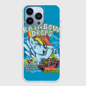 Чехол для iPhone 13 Pro с принтом Rainbow brops в Новосибирске,  |  | applejack | little | magic | mlp | my | pinkie pie | pony | rainbow dash | rarity | twilight | дракон | дружба | единорог | искорка | пони | селестия | спайк | сумеречная | это чудо