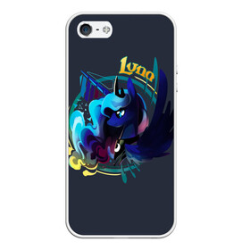 Чехол для iPhone 5/5S матовый с принтом My little pony Luna в Новосибирске, Силикон | Область печати: задняя сторона чехла, без боковых панелей | applejack | little | magic | mlp | my | pinkie pie | pony | rainbow dash | rarity | twilight | дракон | дружба | единорог | искорка | пони | селестия | спайк | сумеречная | это чудо