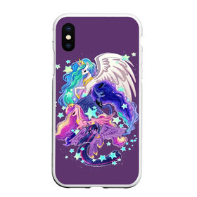 Чехол для iPhone XS Max матовый с принтом My little pony в Новосибирске, Силикон | Область печати: задняя сторона чехла, без боковых панелей | applejack | little | magic | mlp | my | pinkie pie | pony | rainbow dash | rarity | twilight | дракон | дружба | единорог | искорка | пони | селестия | спайк | сумеречная | это чудо