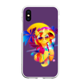 Чехол для iPhone XS Max матовый с принтом My little pony в Новосибирске, Силикон | Область печати: задняя сторона чехла, без боковых панелей | applejack | little | magic | mlp | my | pinkie pie | pony | rainbow dash | rarity | twilight | дракон | дружба | единорог | искорка | пони | селестия | спайк | сумеречная | это чудо