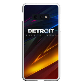 Чехол для Samsung S10E с принтом DETROIT BECOME HUMAN в Новосибирске, Силикон | Область печати: задняя сторона чехла, без боковых панелей | ai | android | connor | detroit | detroit become human | rk 800 | rk 900 | robots | андроиды | детектив | игра | интерактивное кино | кара | коннор | маркус | роботы | экшн