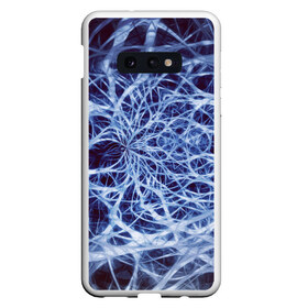 Чехол для Samsung S10E с принтом Nerves в Новосибирске, Силикон | Область печати: задняя сторона чехла, без боковых панелей | nerves | абстрактно | абстрактные | абстрактный | абстракция | нейронная | неон | неонка | неоновые | нерв | нервная | нервы | объёмные | объёмный | светящиеся | светящийся | сетка | сеть | система