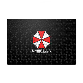 Пазл магнитный 126 элементов с принтом UMBRELLA CORP | АМБРЕЛЛА КОРП в Новосибирске, полимерный материал с магнитным слоем | 126 деталей, размер изделия —  180*270 мм | Тематика изображения на принте: ada wong | biohazard | leon | nemesis | project resistance | raccoon city | re | re3 | resident evil | resident evil 3 | rpd | stars | umbrella | ада вонг | амбрелла | немезис | ужасы