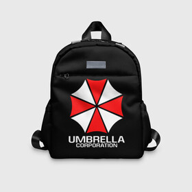 Детский рюкзак 3D с принтом UMBRELLA CORP | АМБРЕЛЛА КОРП в Новосибирске, 100% полиэстер | лямки с регулируемой длиной, сверху петелька, чтобы рюкзак можно было повесить на вешалку. Основное отделение закрывается на молнию, как и внешний карман. Внутри дополнительный карман. По бокам два дополнительных кармашка | Тематика изображения на принте: ada wong | biohazard | leon | nemesis | project resistance | raccoon city | re | re3 | resident evil | resident evil 3 | rpd | stars | umbrella | ада вонг | амбрелла | немезис | ужасы