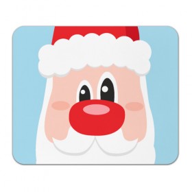 Коврик для мышки прямоугольный с принтом Лицо Дедушки мороза в Новосибирске, натуральный каучук | размер 230 х 185 мм; запечатка лицевой стороны | 2020 | christmas | claus | happy | merry | new | santa | year | год | годом | дед | дедушка | клаус | мороз | новый | новым | подарок | поздравить | рождество | рождеством | санта